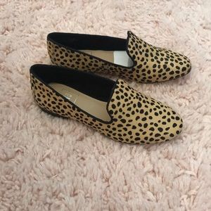Leopard loafers